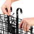 Suwimut Folding Bike Basket, Metal Front Handlebar Bicycle Basket, Detachable Cargo Rack