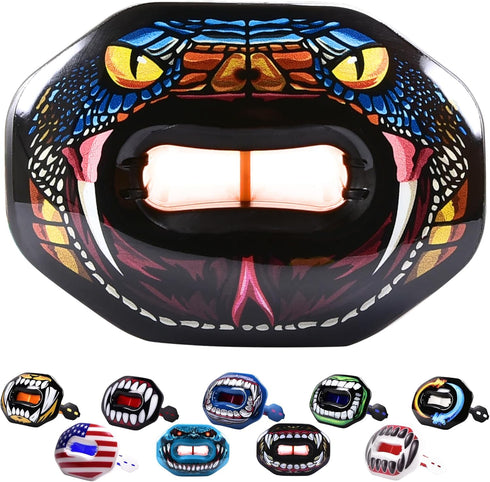 Oral Mart Flag Football Mouth Guard with 3D LipFit Design for Kids