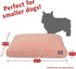 Orange Towers Small Rectangle Indoor Outdoor Pet Dog Bed with Removable Washable Cover by Majestic Pet Products
