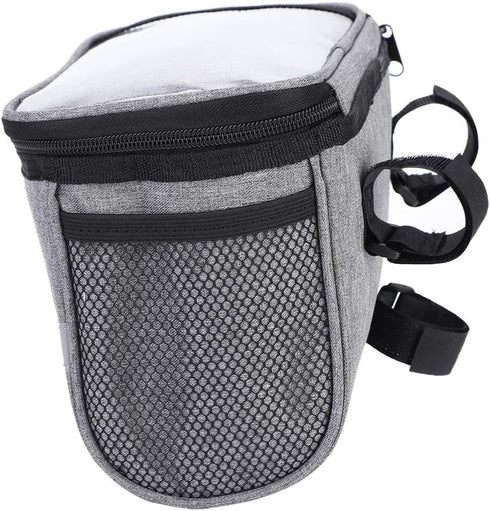 ycle Handlebar Bag, Frame Phone Pouch, Bike Front Tube Saddle Bag with Reflective Stripe for Mountain Cycling