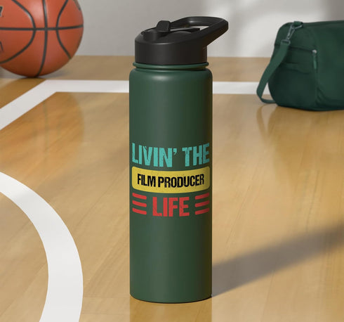 Film Producer Shirts & Gifts Film Producer Stainless Steel Insulated Water Bottle