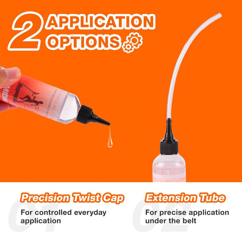 100% 4 oz 118 ml, Nozzle, Treadmill Belt Lubricant, Silicone Oil, fl / Easy-Apply Compatible with Most Treadmills
