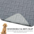 Dog Bed Cover for Pets - Waterproof Blankets Rug Pads for Couch Protection, Dark Grey+Light Grey, 20"x30"