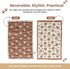 Seamless 3D 16X24 PetMat in Biscuit Beige | Organic Cotton Crate Pad for Small Dogs, Cats & Nursery | & Reversible |