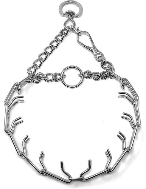 HS HERM. SPRENGER GERMANY Prong Dog Training Collar with Quick Release Buckle, Ultra-Plus Chrome Plated Steel