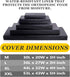 Dog Bed Covers, 30L × 20W × 3H Inch Washable Black Oxford Fabric with Handles and Zipper, Reusable Liner for Small to