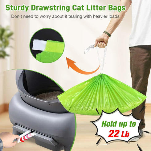 100 Count M1 27" 13" Cat Litter Bags Liners Compatible with Neakasa and Petpivot Self Cleaning Cat Litter Box Replaced