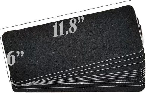 10pcs Cat Scratching Manicure Strips - Nail File for Cats Scratch Liner for Litter Box Furniture Door Floor Peel Stick Scratching Sandpaper (Black 10pcs)