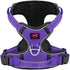 Tuff Pupper No Pull Easy Walk Dog Harness | Heavy Duty Pet Vest with Front & Back Leash Clips, Purple, Small