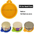 Comtim 3 Pack Cat Food Can Lids, Silicone Small Pet Food Can Covers for 3 oz Cat Food Cans