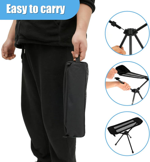 Hammock Universal Camping Chair Foot Rest, Folding Attachable Footrest Leg Rest Outdoor Chair, Portable Foot Camping