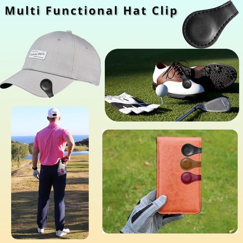Golf Hat Clip: Magnetic Golf Ball Marker Holder without Ball Marker