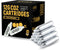 Spozer 12g CO2 Cartridges 25 Pack, Non-Threaded Snug Fit, Compatible with CO2