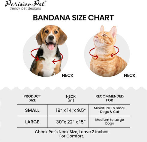 Parisian Pet Drama Queen Dog Bandana - Small