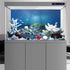 AWERT Ocean Floor Fish Tank Background Underwater Stone Vinyl 48x20 inches