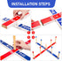 10 10 Ropes,1 Indoor Outdoor Toys Games Upgraded Large Wooden Ring Toss Game Yard Games for Kids, Lawn Outdoor Games