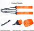 Pocket Chainsaw - Folding Hand Saw with Paracord Handle, Emergency Outdoor Survival Gear for Camping, Hunting, Hiking
