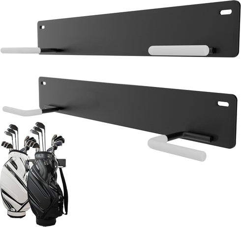 Golf Bag Wall Mount Rack - Durable Storage Organizer for Garage Wall, Hangers, Expand Storage Space