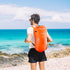 ProCase 35L Waterproof Swim Buoy Dry Bag with Shoulder and Waist Strap for Open Water Activities - Orange
