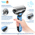 Undercoat Rake for Dogs & Cats, Dematting Comb with Double-Sided Stainless Steel Teeth for Detangling & Deshedding