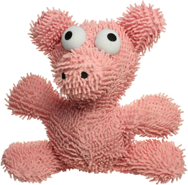 MIGHTY- Microfiber Ball Pig, Interactive Play Dog Toy, Made with Squeaker Balls, Minimal Stuffing, Machine Washable
