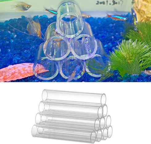 ZEXKENS Aquariums Decoration Transparents Shrimp Hideouts Acrylic for Viewing and Stress Reduction in Habitats Acrylic