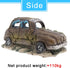 Create Idea Aquarium Fish Tank Decor, Resin Imitation Accident Car Landscape Ornament, Brown