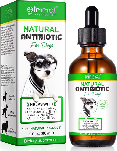 Natural Antibiotics for Dogs - Pet Antibiotic Healing Aid for Wounds, Sores, Abrasions, Duck Flavor Itch Relief