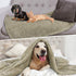 PetAmi Fluffy Waterproof Dog Blanket for Small Medium Dogs, Soft Warm Pet Sherpa Throw, Pee Proof Couch Cover,
