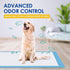 36"x36", 30 Pack 3X-Large 6 JollyMate Dog Pee Pads Extra Large Super Absorbent Pet Training Pads with Adhesive Tabs