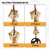 2 Pack 5 Portable Hangboard - Wooden Pentagram Rock Climbing Fingerboard, Lightweight with Multi-depth Pockets, Finger