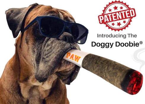 Funny Plush Squeaky Dog Toy - Nestpark Doggy Doobie for All Sizes