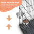 Pet Dog Water Bowl for Cage, Stainless Steel Non-Spill Hanging Bowl with Clamp Holder for Small Medium Large Dogs