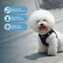 Voyager Step-In Plush Dog Harness - Soft Vest Harness for Small and Medium Dogs, Black Plush, XL