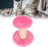 Cat Scratching Post Interactive Soft Plush Sisal Rope Cat Tree for Indoor Cats and Kittens (Pink)