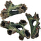 TIHOOD 3PCS Decaying Trunk Aquarium, Betta Fish Ornament, Freshwater Resin Decoration Log with Holes and Caves
