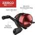 Zebco 33 Custom-Z Fishing Rod Combo with 6-Foot Fiberglass Rod, Quickset Anti-Reverse Reel & Bite Alert