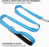 Joytale Double-Sided Reflective Dog Leash, 6 FT/5 FT/4 FT, Padded Handle for Medium & Large Dogs, Sky Blue
