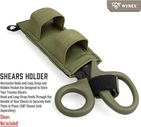 WYNEX Tourniquet Holder, Tactical Tourniquet Straps Holder MOLLE Medical EMT Hand Tools