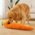 Generic (29.5inch) Giant Carrot Dog Toy, Puppy Teething Toy with Squeaker & Crinkle, Indoor Outdoor Play
