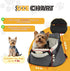 7 lbs, WOYYHO Luxury Dog Booster Car Seat Up to PU Leather Pet Car Seat with Safety Belt & Soft Flannel Liner