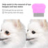 Flea Comb for Dogs & Cats, 5 Pieces Grooming Set with Metal Teeth and Storage Pouch (Pink)