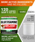w/Omega-3 120 Glucosamine Treats for Dogs - Joint Supplement Fish Oil - Chondroitin, MSM - Advanced Mobility Chews