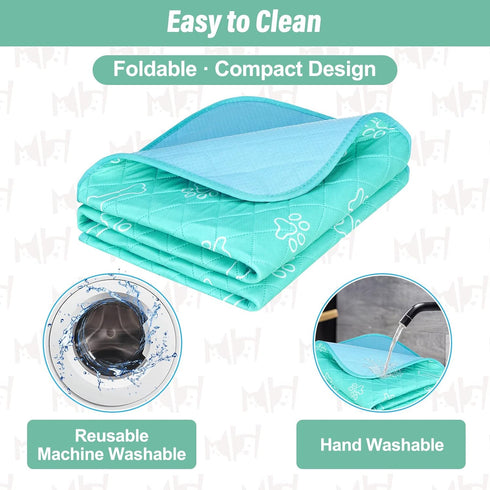 BEAUTYZOO Upgraded Dog Self Cooling Mat - Ice Silk Chill Pads for Small Dogs and Cats, 16" x 20"
