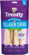 USA Collagen Rolls 9-10" Dog Chew Treats - Natural Flavor, 4 Count