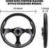 Golf Cart Steering Wheel - Fit for Club Car DS & Precedent, EZGO TXT & RXV, Universal Steering Wheel