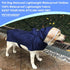Pet Raincoat Packable Hooded Dog Rain Jacket, Lightweight Adjustable Poncho with Reflective Strips for Small Medium