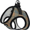 Bark Appeal Tan Plaid Step-in Dog Harness for Small-Medium Pets, Soft Vest, Anti-Choke, XS