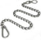 304 Stainless Steel Dog Chain Leash, Heavy Duty Short Lead, DIY Double Dog Leashes (304 S/S 24in x 3mm)