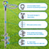 17.5'' 3'' 2pcs Sets, Insaga Fully Welded Ground Anchors with Chain, Wider Spiral Trampoline Anchors, Mobile Home